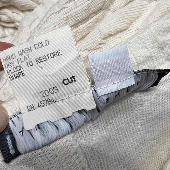 Karen Alexander 90s Sculptural Cotton Maxi Gown | Full Sweep Godet Skirt - Picture 7 of 12